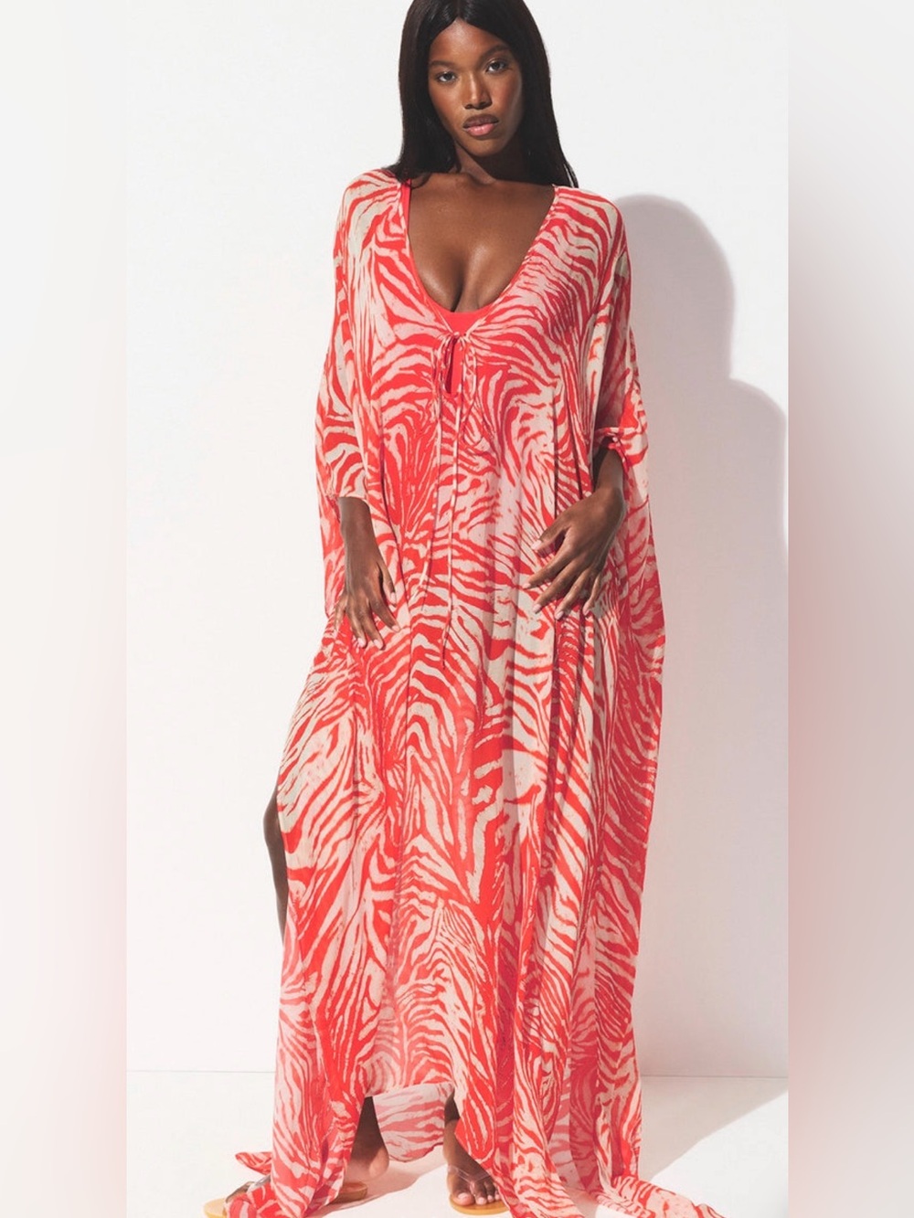 Skims cover-ups SHEER LONG KAFTAN